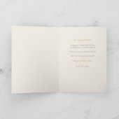 Elegant Pearl & Gold Birthday Card for Mom カード (内部)