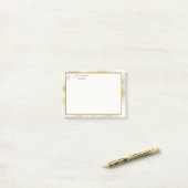 Elegant Pearlescent Gold Texture ポストイット (デスク上)