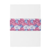 Elegant Peonies Accent Fall Wedding 招待状ベリーバンド (裏面例)