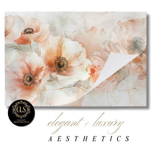 Elegant Peonies Decorative Art Paper for Decoupage ペーパーパッド