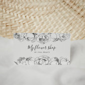 Elegant peonies flowers chic 名刺