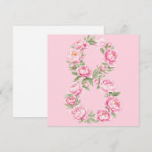 Elegant Peony Flower Illustration for March 8  シーズンカード (正面/裏面)