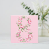 Elegant Peony Flower Illustration for March 8  シーズンカード (スタンド正面)
