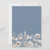 Elegant Periwinkle Wildflower Wedding 招待状 (裏面)