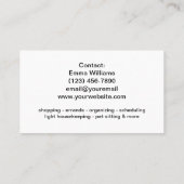 Elegant Personal Concierge 名刺 (裏面)