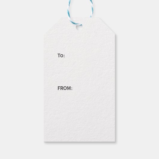 Elegant Personalised Floral Watercolour Monogram   ギフトタグ (裏面)