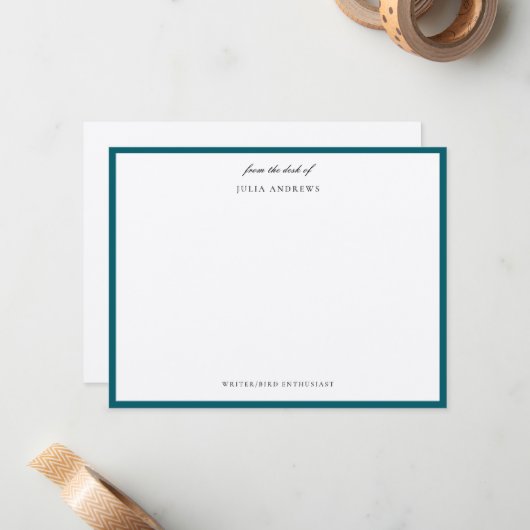 Elegant personalized ノートカード (正面/裏面インサイチュ)