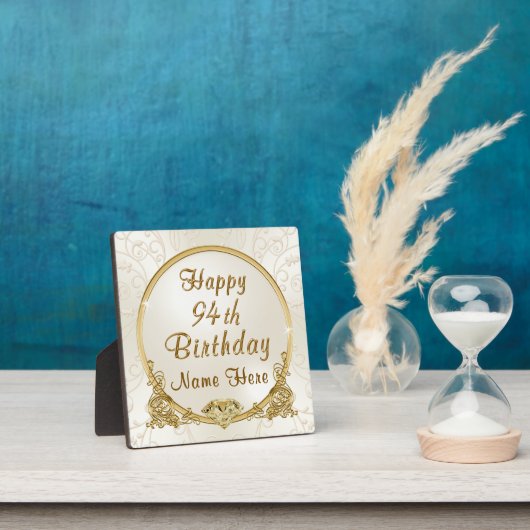 Elegant Personalized, 94th Birthday Gift Ideas, フォトプラーク (インサイチュ)