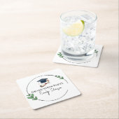 Elegant Personalized Cardboard Coasters  スクエアペーパーコースター (インサイチュ)