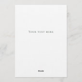 Elegant Personalized Christmas Bow Card  招待状 (裏面)