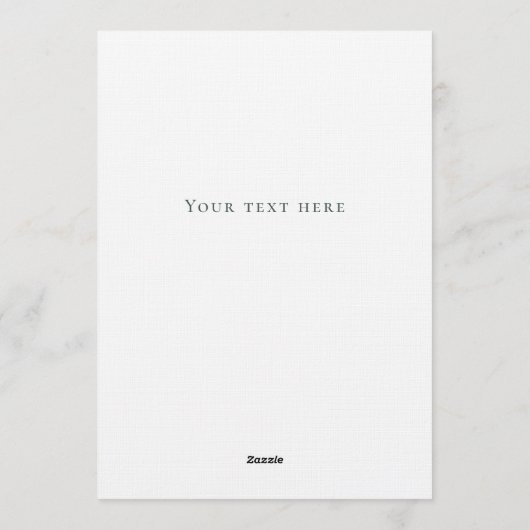 Elegant Personalized Christmas Bow Card  招待状 (裏面)