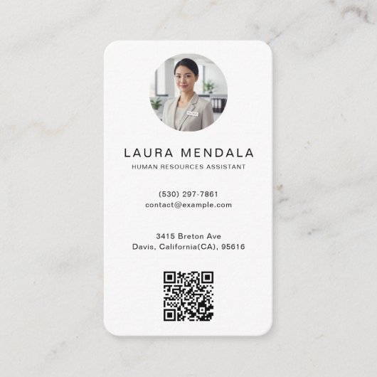 Elegant Personalized Editable Business Card Print 名刺 (正面)