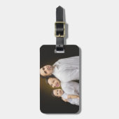 Elegant Personalized Family Photo Collage ラゲッジタグ (正面縦)
