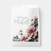Elegant Personalized Floral フェイバーバッグ (正面)