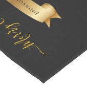 Elegant Personalized Merry Christmas Table Runner ミディアムテーブルランナー (コーナー)