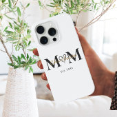 Elegant Personalized Mom Name Est Year Phone Case iPhoneケース