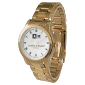 Elegant Personalized Monogram  腕時計 (アングル)