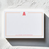 Elegant Personalized Monogram 3D Letter A Initial  ポストイット