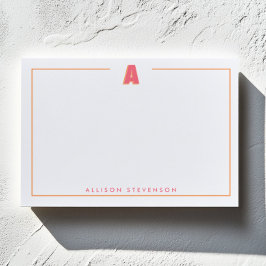 Elegant Personalized Monogram 3D Letter A Initial  ポストイット