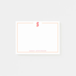 Elegant Personalized Monogram 3D Letter S Initial  ポストイット