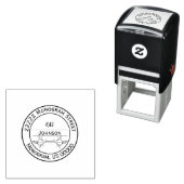 Elegant Personalized Monogram Name Address Stamp セルフインキングスタンプ (インサイチュ)