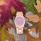 Elegant Personalized Monogram Perfect Gift pink 腕時計