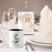 Elegant Personalized Name Hijab Mug | Quran 7:26 ツートーンマグカップ