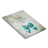 Elegant Personalized Name Notebook with Bow ノートブック (右側)