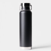 Elegant Personalized Name Script Water Bottle ウォーターボトル (背面)