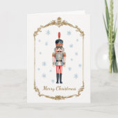 Elegant Personalized Nutcracker Photo Christmas シーズンカード (正面)