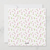 Elegant Personalized Photo Happy Easter シーズンカード (裏面)