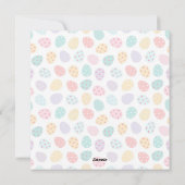 Elegant Personalized Photo Happy Easter シーズンカード (裏面)