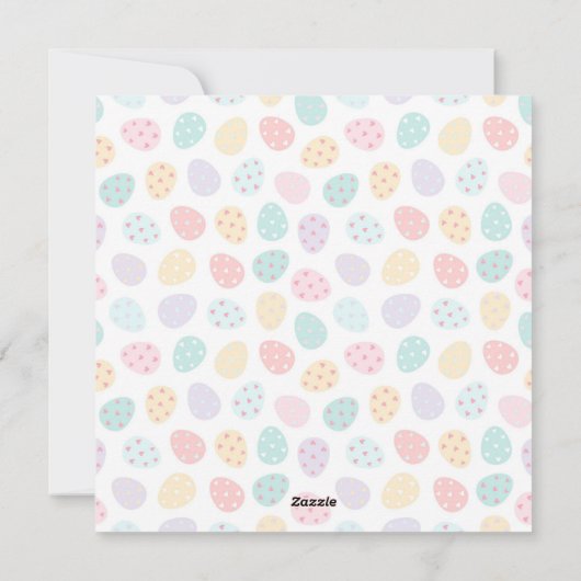 Elegant Personalized Photo Happy Easter シーズンカード (裏面)