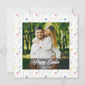 Elegant Personalized Photo Happy Easter  シーズンカード (正面)