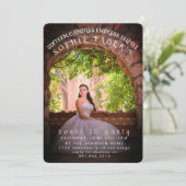 Elegant Personalized Photo Sweet Sixteen Birthday  招待状 (スタンド正面)