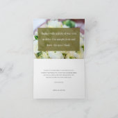 Elegant Personalized Photo Wedding Thank You Card サンキューカード (内部)