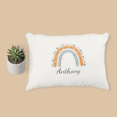 Elegant Personalized Rainbow Pillowcase  アクセントクッション