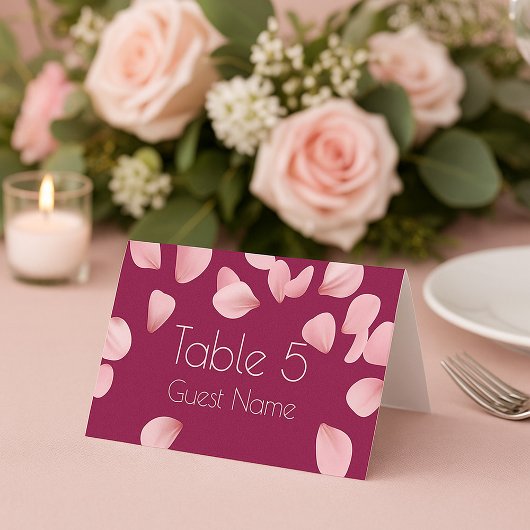 Elegant Personalized Seating Card テーブルナンバー