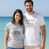 Elegant Personalized Soul Mate Graphic Men’s Tee Tシャツ