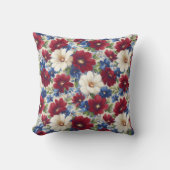 Elegant Personalized Stylish Romantic Floral Chic クッション (正面)