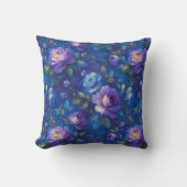 Elegant Personalized Stylish Romantic Floral Chic クッション (正面)