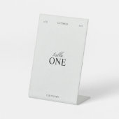 Elegant, Personalized Table Numbers 台座サイン (正面)