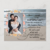 Elegant Personalized Wedding Invitation - Custom P ポストカード (裏面)