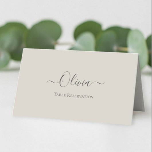 Elegant Personalized Wedding Place Card –  Simple  プレイスカード