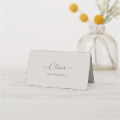 Elegant Personalized Wedding Place Card –  Simple  プレイスカード (正面)