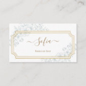 Elegant personalized wedding placeholder プレイスカード (正面)