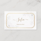 Elegant personalized wedding placeholder. Custom プレイスカード (正面)