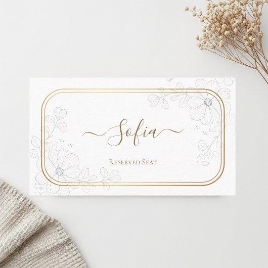 Elegant personalized wedding placeholder. Custom プレイスカード