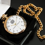 Elegant Personalized White & Black Monogram custom 腕時計