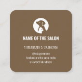 Elegant Pet Care Appointment Card with Logo 予約カード (裏面)